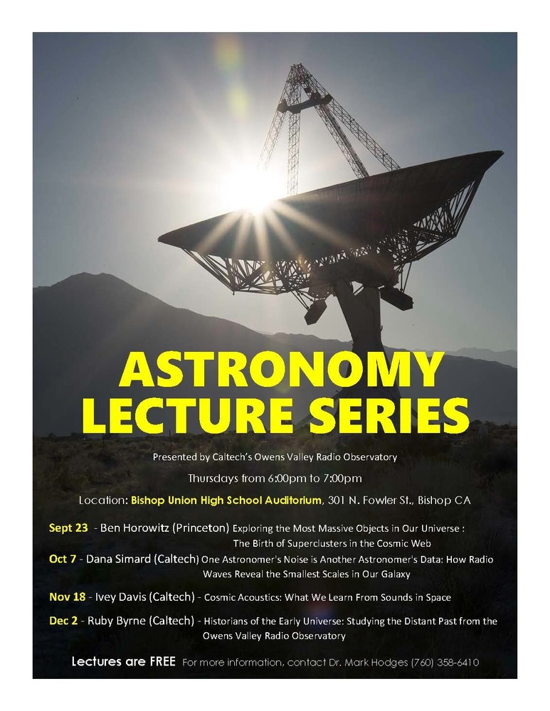 ASTRONOMY LECTURE SERIES