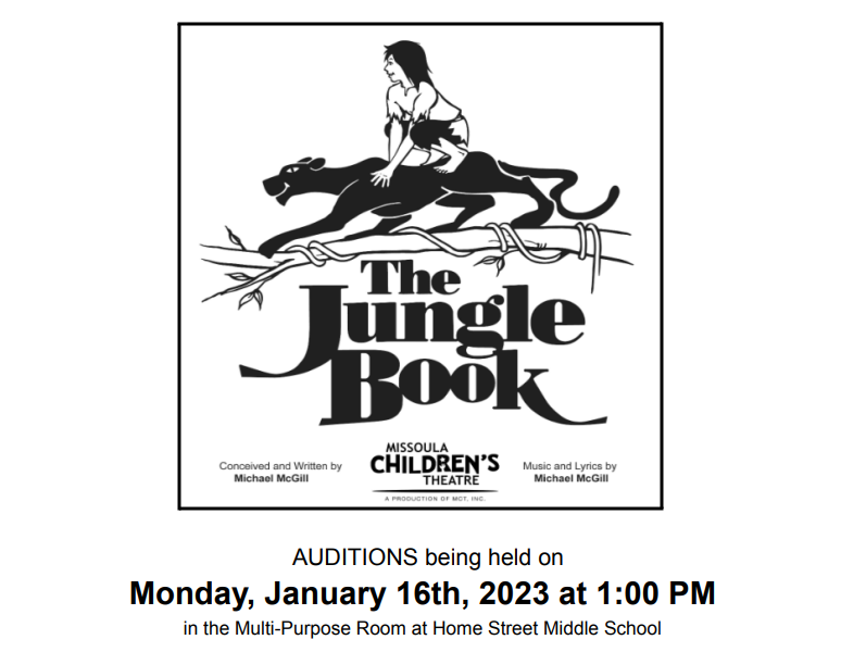 Missoula Theater Auditions 1/16 - The Jungle Book