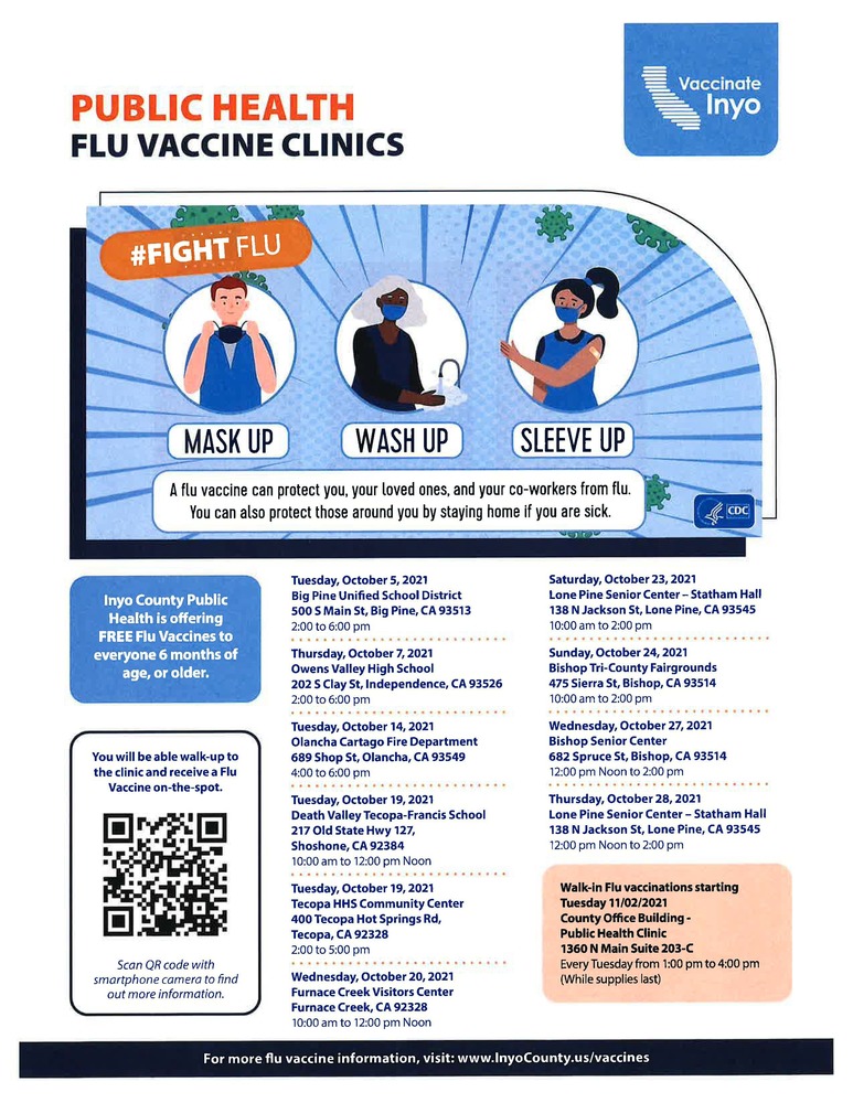 Public Health Flu Shot Clinics