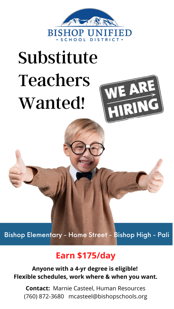 Substitute Teachers Wanted!